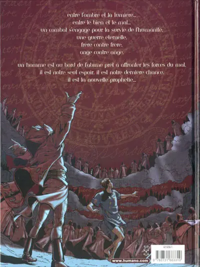 Verso de l'album L'Armée des anges Tome 1 La résurrection de Jason Ash