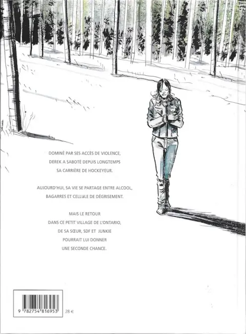 Verso de l'album Winter Road