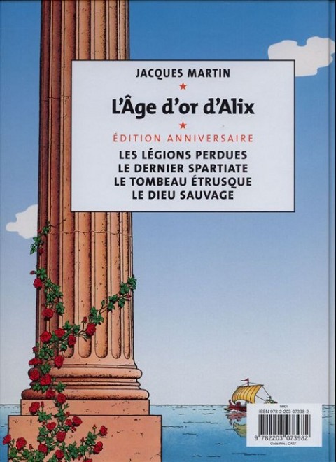 Verso de l'album Alix Tome 6 Les Légions perdues