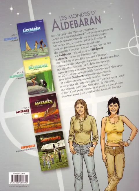 Verso de l'album Antarès Épisode 1
