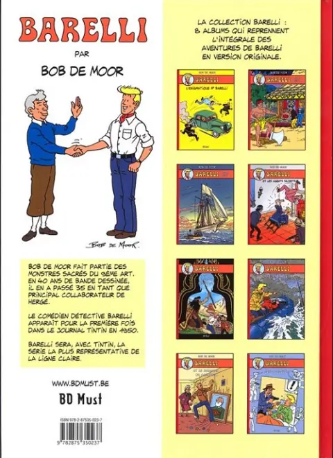 Verso de l'album Barelli Tome 8 Barelli mène l'enquête