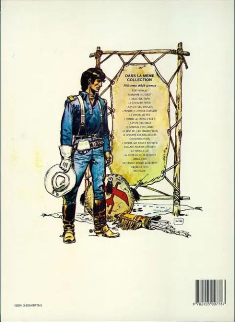 Verso de l'album La Jeunesse de Blueberry Tome 1