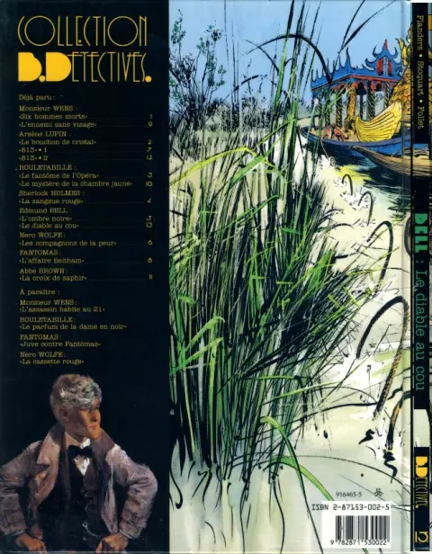 Verso de l'album Les enquêtes d'Edmund Bell Tome 1 Le Diable au cou