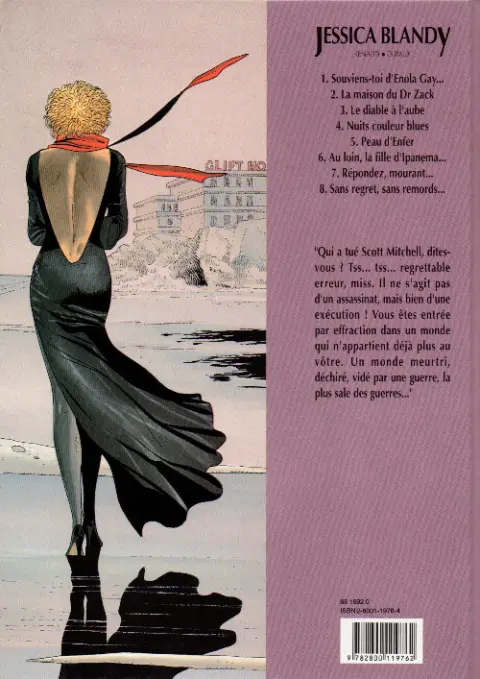 Verso de l'album Jessica Blandy Tome 2 La maison du Dr Zack