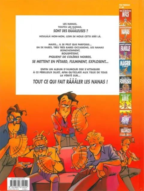 Verso de l'album Jim et ses copains Tome 2 Tout ce qui fait râââler les nanas