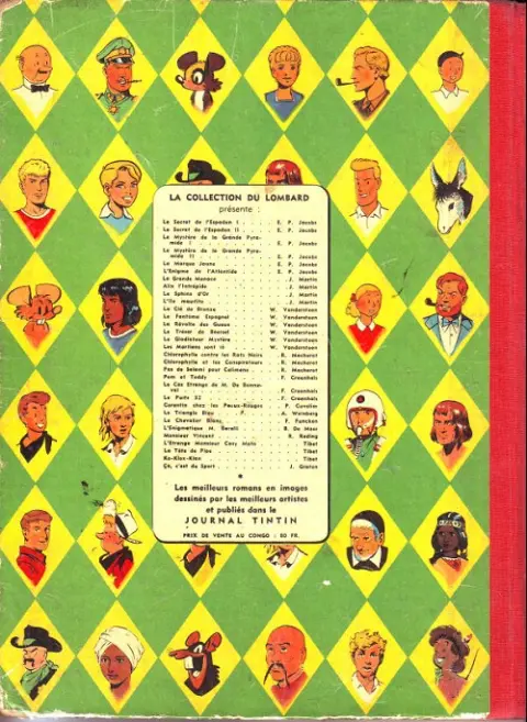 Verso de l'album Lefranc Tome 1 La grande menace