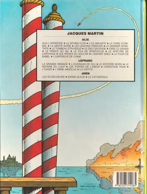 Verso de l'album Lefranc Tome 8 L'arme absolue