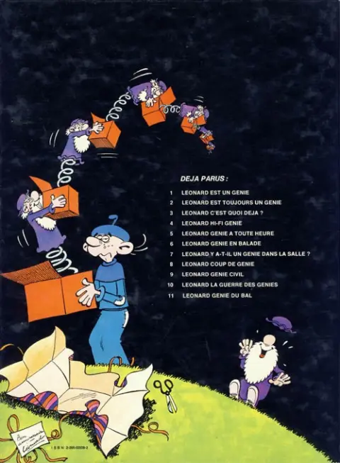 Verso de l'album Léonard Tome 10 La guerre des génies