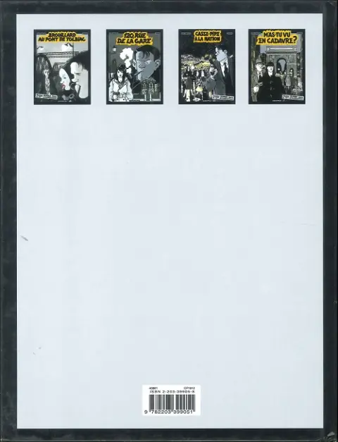 Verso de l'album Nestor Burma Tome 2 120, rue de la gare