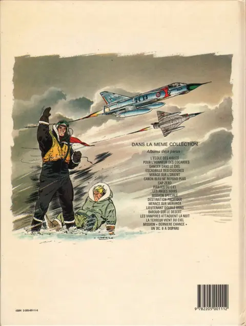 Verso de l'album Tanguy et Laverdure Tome 2 Pour l'honneur des cocardes