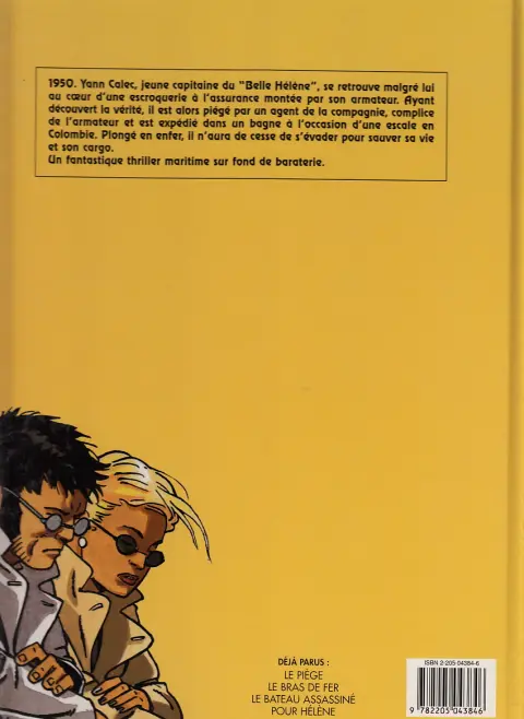 Verso de l'album Tramp Tome 3 le bateau assassiné