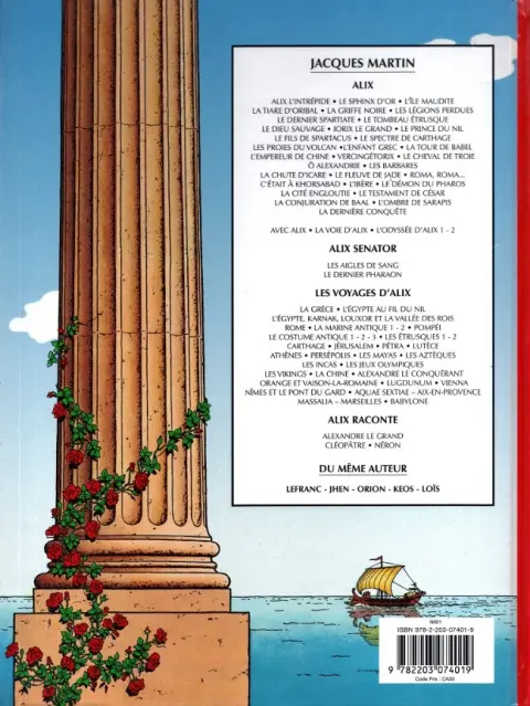 Verso de l'album Alix Tome 33 Britannia