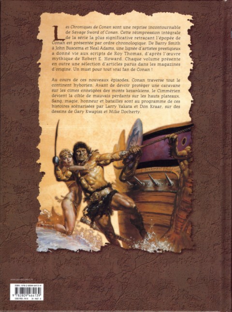 Verso de l'album Les Chroniques de Conan Tome 22 1986 (II)