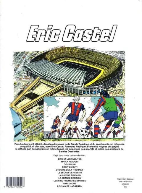 Verso de l'album Eric Castel Tome 12 La maison du cormoran