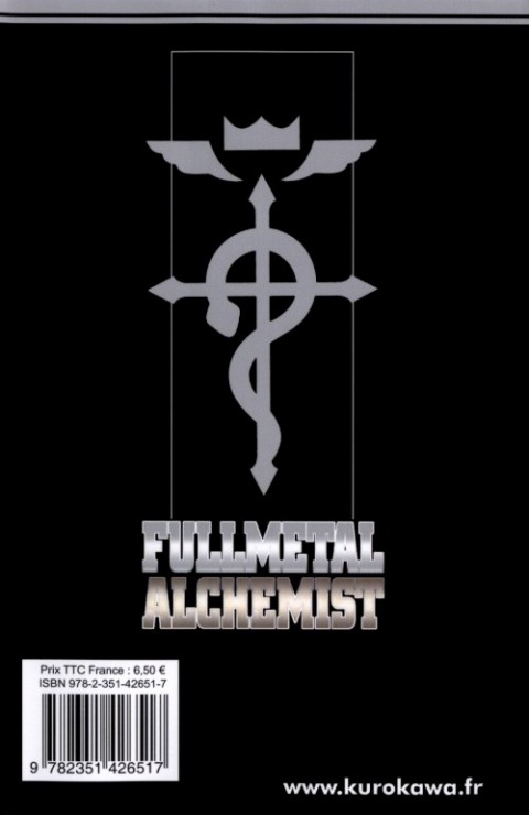Verso de l'album FullMetal Alchemist Tome 27