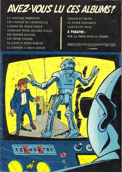 Verso de l'album Gil Jourdan Tome 14 Gil Jourdan et les fantômes