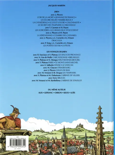 Verso de l'album Les voyages de Jhen Tome 17 Les chemins de Compostelle