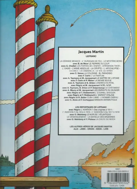 Verso de l'album Lefranc Tome 27 L'Homme-oiseau