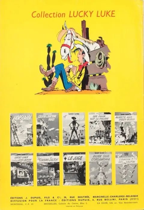 Verso de l'album Lucky Luke Tome 16 En remontant le Mississipi