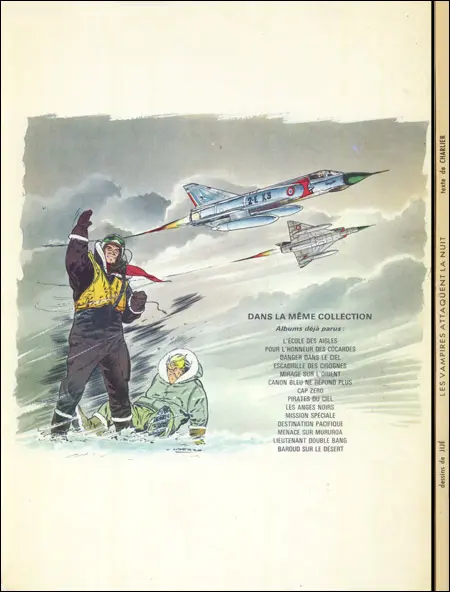 Verso de l'album Tanguy et Laverdure Tome 15 Les vampires attaquent la nuit