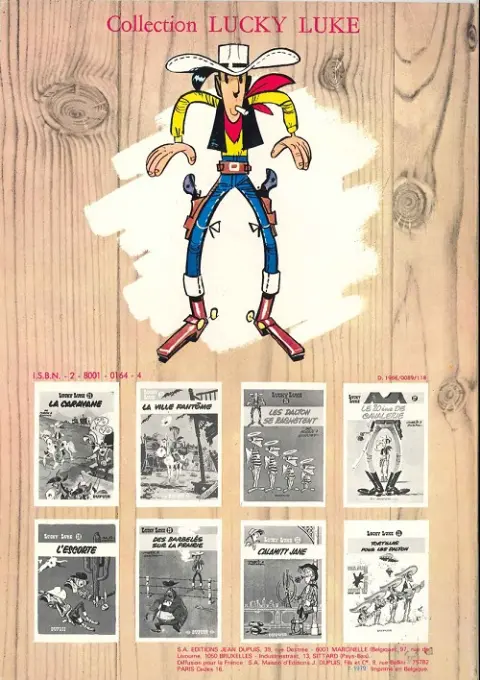Verso de l'album Lucky Luke Tome 25 La ville fantôme