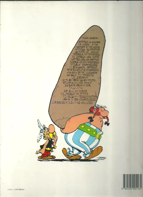 Verso de l'album Astérix Tome 16 Astérix chez les Helvètes