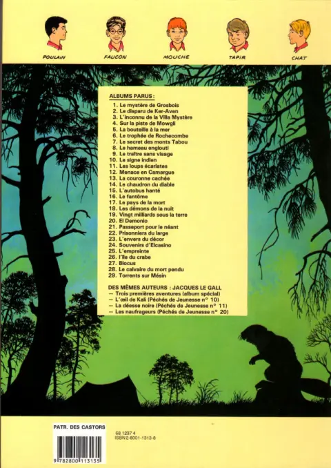Verso de l'album La Patrouille des Castors Tome 23 L'envers du décor