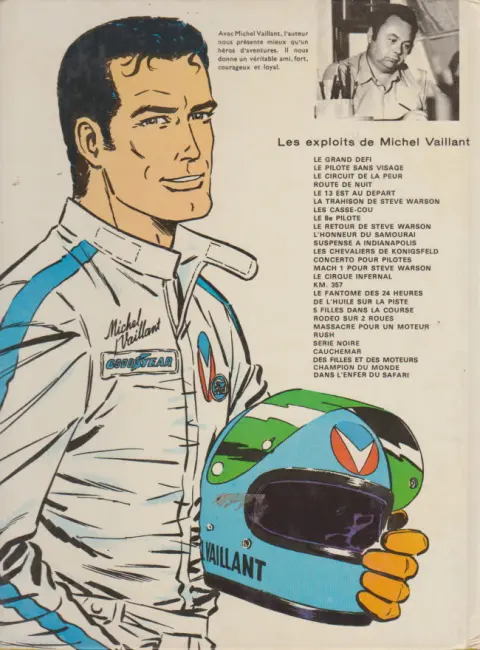Verso de l'album Michel Vaillant Tome 24 Cauchemar