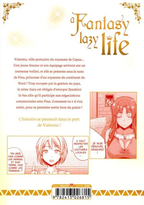 Verso de l'album A Fantasy lazy life 6