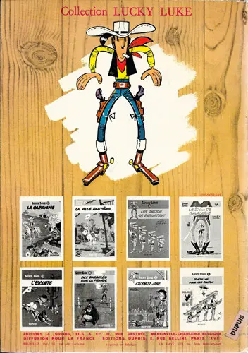 Verso de l'album Lucky Luke Tome 14 Ruée sur l'Oklahoma