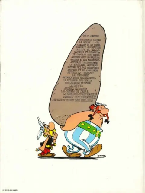 Verso de l'album Astérix Tome 18 Les lauriers de César