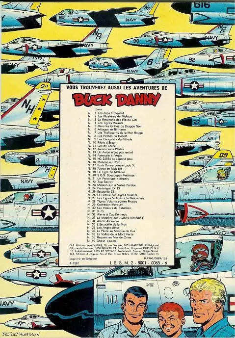 Verso de l'album Buck Danny Tome 28 Tigres volants contre pirates