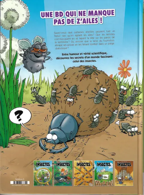 Verso de l'album Les Insectes en bande dessinée 1