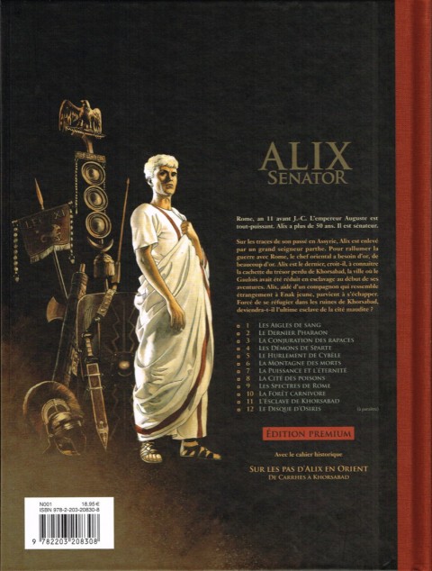 Verso de l'album Alix Senator Tome 11 L'Esclave de Khorsabad