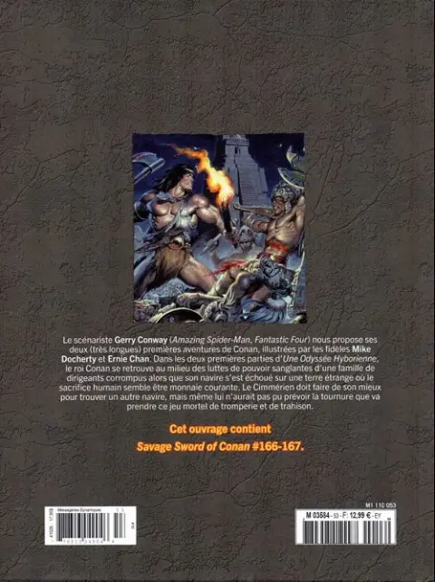 Verso de l'album The Savage Sword of Conan - La Collection Tome 53 Le sang des frères
