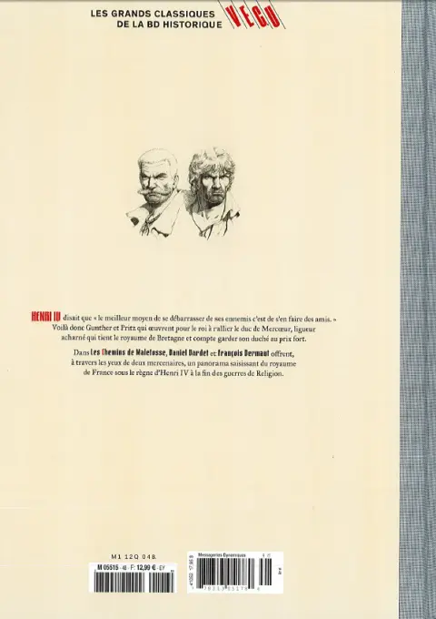 Verso de l'album Les grands Classiques de la BD Historique Vécu - La Collection Tome 49 Les Chemins de Malefosse - Tome XII : La Part du Diable