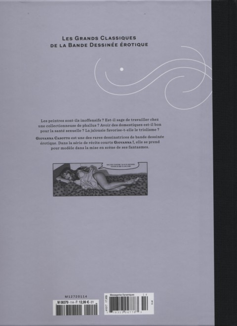 Verso de l'album Les Grands Classiques de la Bande Dessinée Érotique - La Collection Tome 114 Oh ! Giovanna ! - tome 1