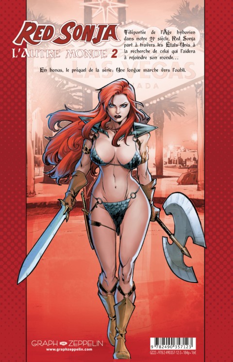 Verso de l'album Red Sonja : l'autre monde Tome 2 Les chemins de traverse