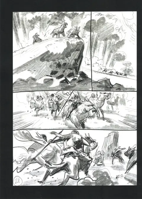 Verso de l'album Brigada #3 Storyboard