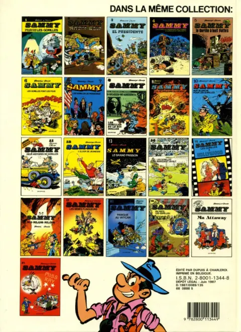 Verso de l'album Sammy Tome 16 Ku-Klux-Klan