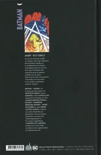 Verso de l'album Batman : Anarky