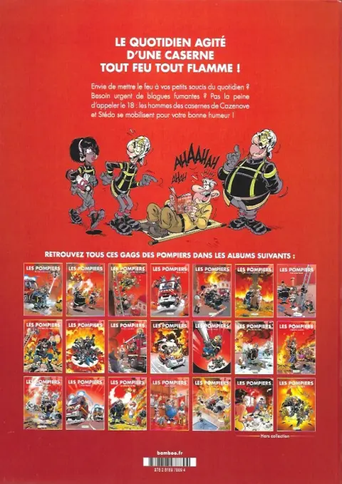 Verso de l'album Les Pompiers