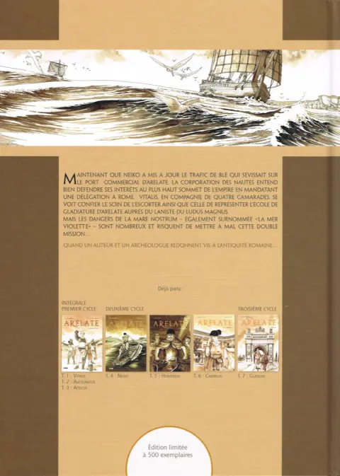 Verso de l'album Arelate Tome 8 Sur la mer violette
