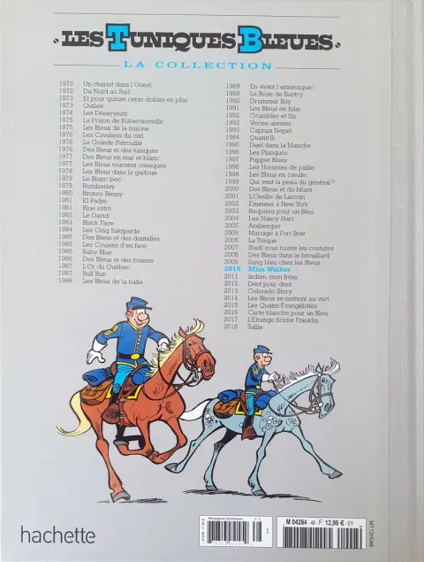 Verso de l'album Les Tuniques Bleues La Collection (Hachette) Tome 48 Miss Walker