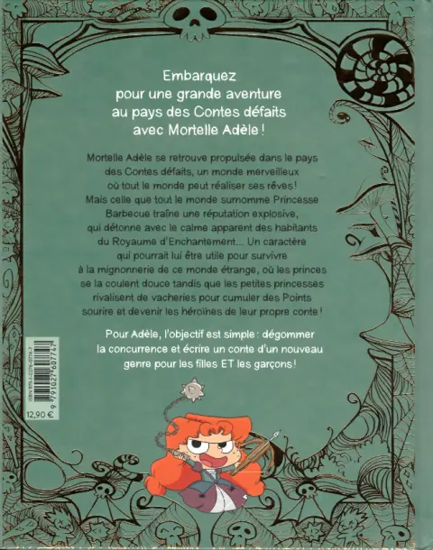 Verso de l'album Mortelle Adèle Mortelle Adèle au pays des contes défaits