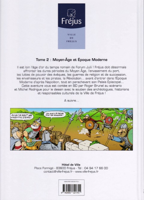 Verso de l'album Fréjus - 2000 ans d'histoire Tome 2 Moyen-Age et Epoque Moderne
