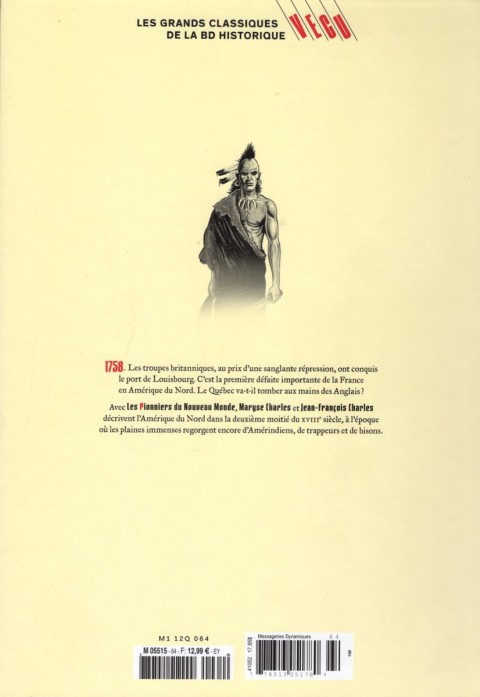 Verso de l'album Les grands Classiques de la BD Historique Vécu - La Collection Tome 65 Les Pionniers du Nouveau Monde - Tome IV : La Croix de Saint-Louis
