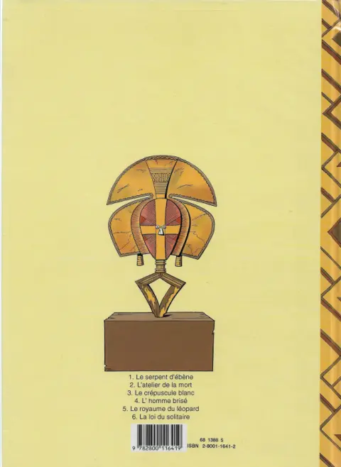 Verso de l'album Les aventures de Jimmy Tousseul Tome 1 Le serpent d'ébène