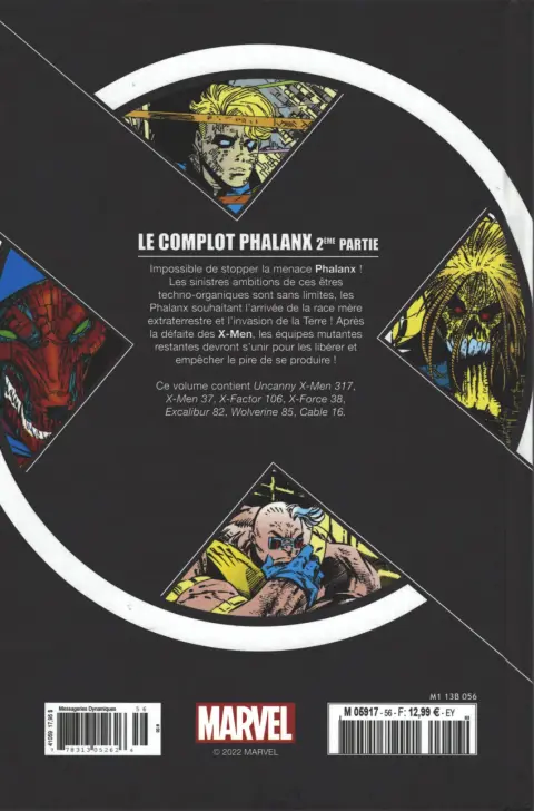 Verso de l'album X-Men - La Collection Mutante Tome 56 Le complot Phalanx