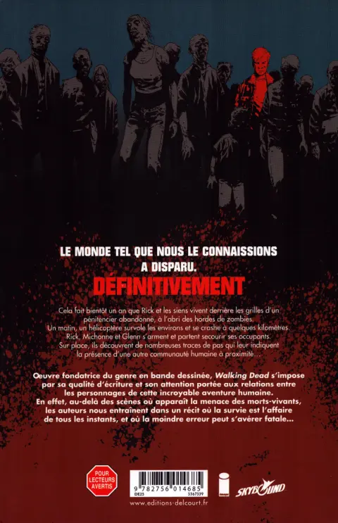 Verso de l'album Walking Dead Tome 5 Monstrueux